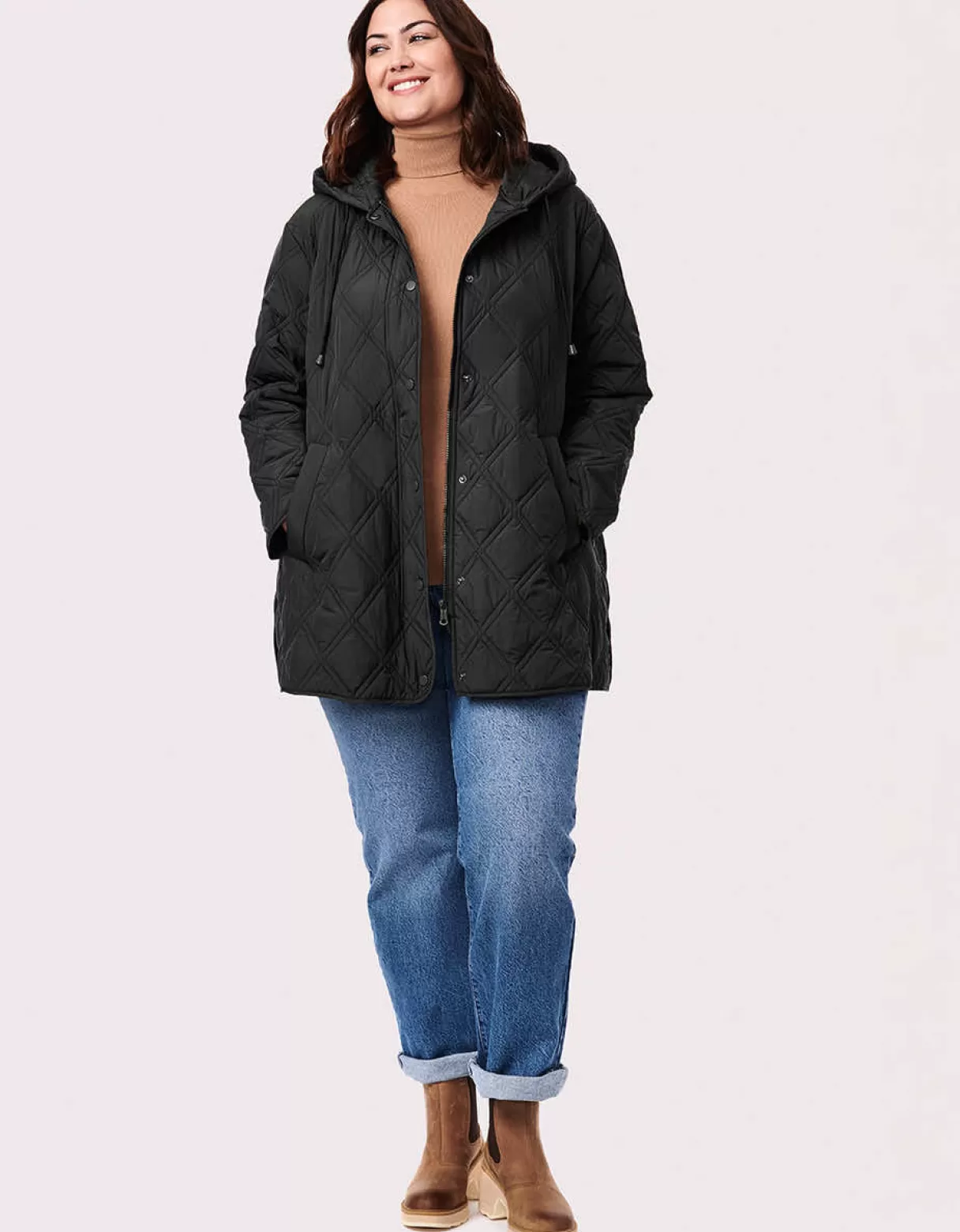 Women Bernardo Fashions Jackets>Arboretum Relaxed Puffer Jacket - Curve