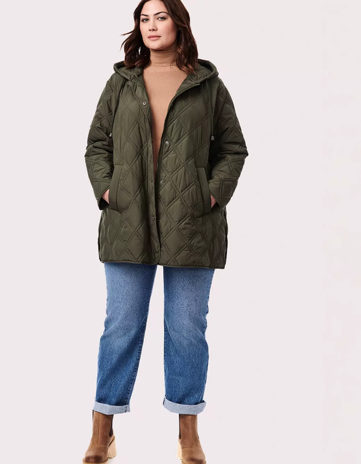 Women Bernardo Fashions Jackets>Arboretum Relaxed Puffer Jacket - Curve