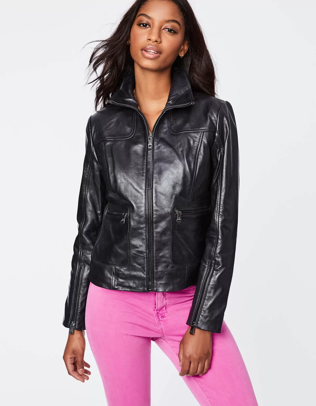 Women Bernardo Fashions Leather>Boston Common Leather Jacket