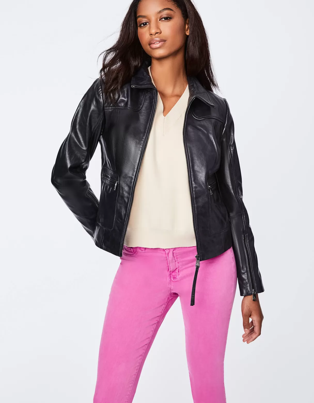 Women Bernardo Fashions Leather>Boston Common Leather Jacket