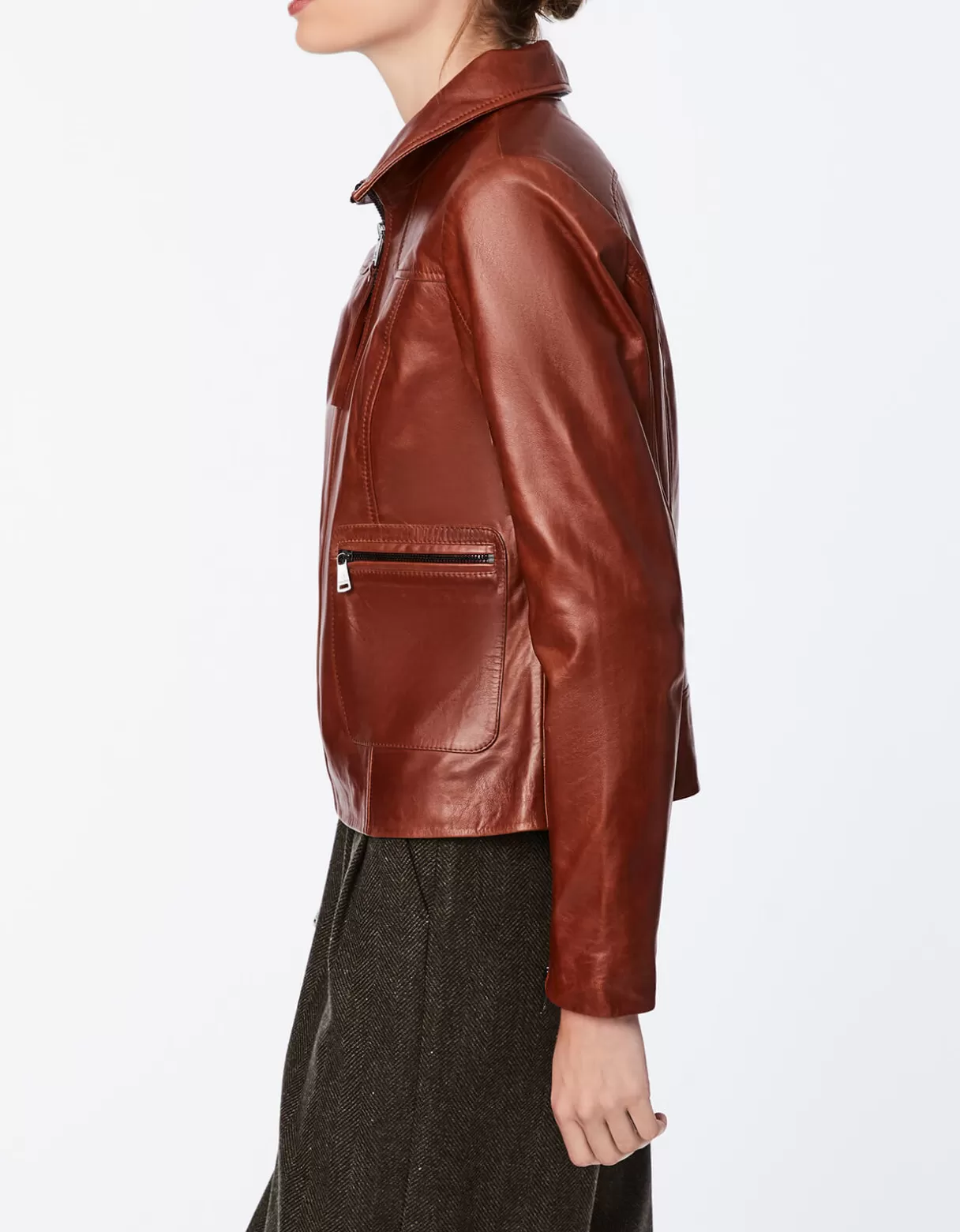 Women Bernardo Fashions Leather>Boston Common Leather Jacket