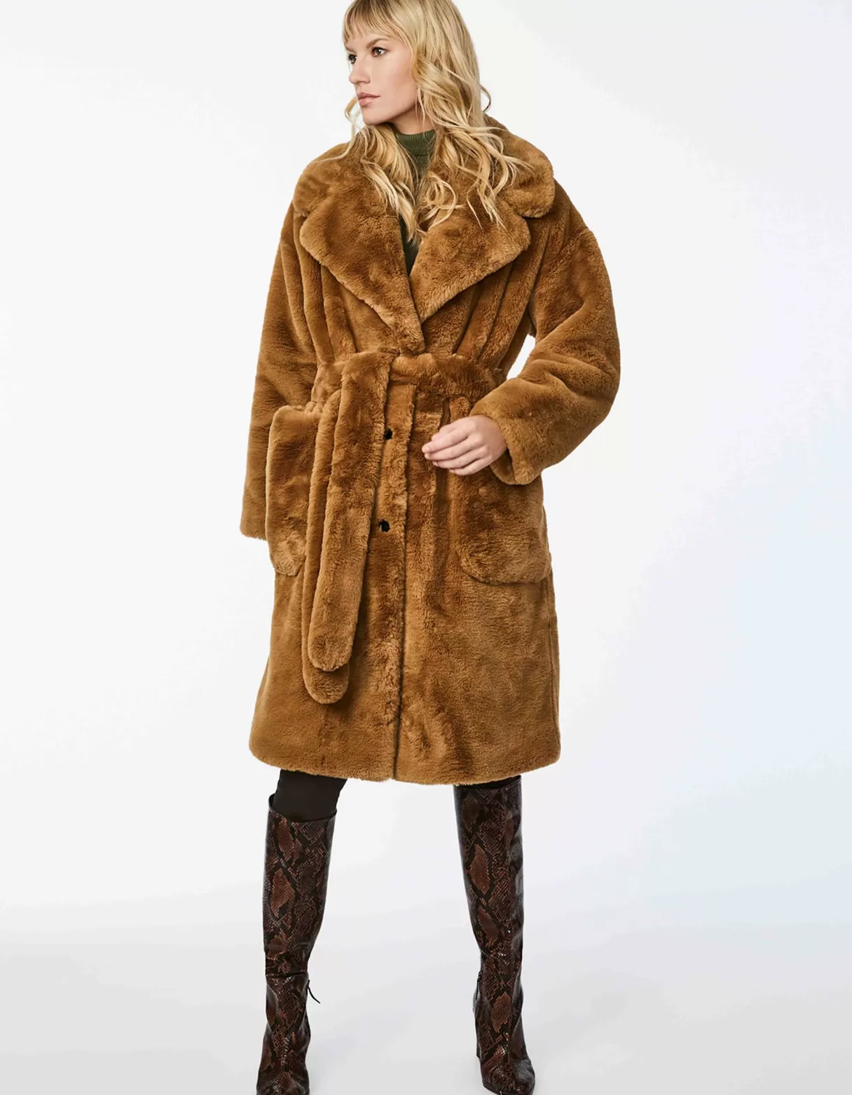 Women Bernardo Fashions Vegan Fur>Boston Unreal Teddy Trench Coat