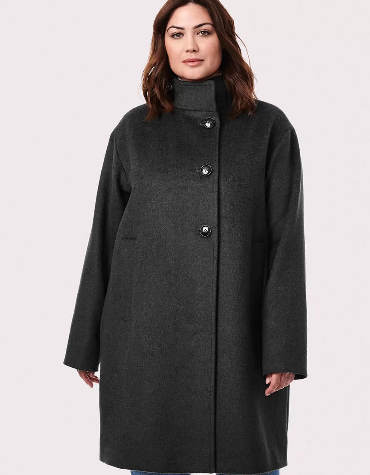 Women Bernardo Fashions Wool>Camelot Wool Coat - Curve