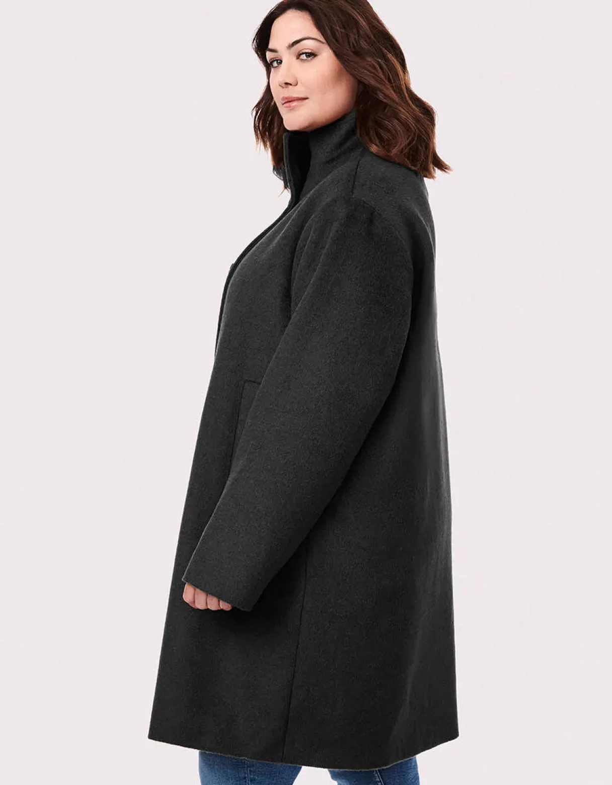 Women Bernardo Fashions Wool>Camelot Wool Coat - Curve