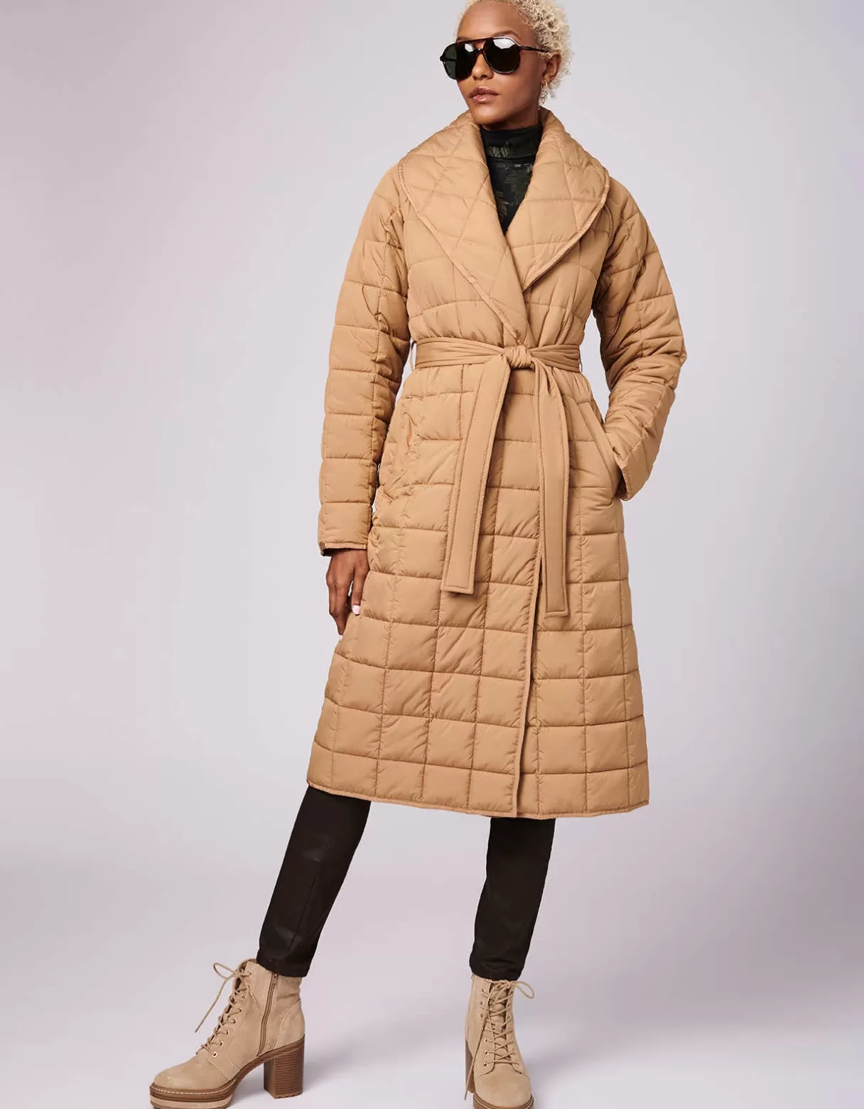 Women Bernardo Fashions Long Coats>Charleston Long Puffer Coat