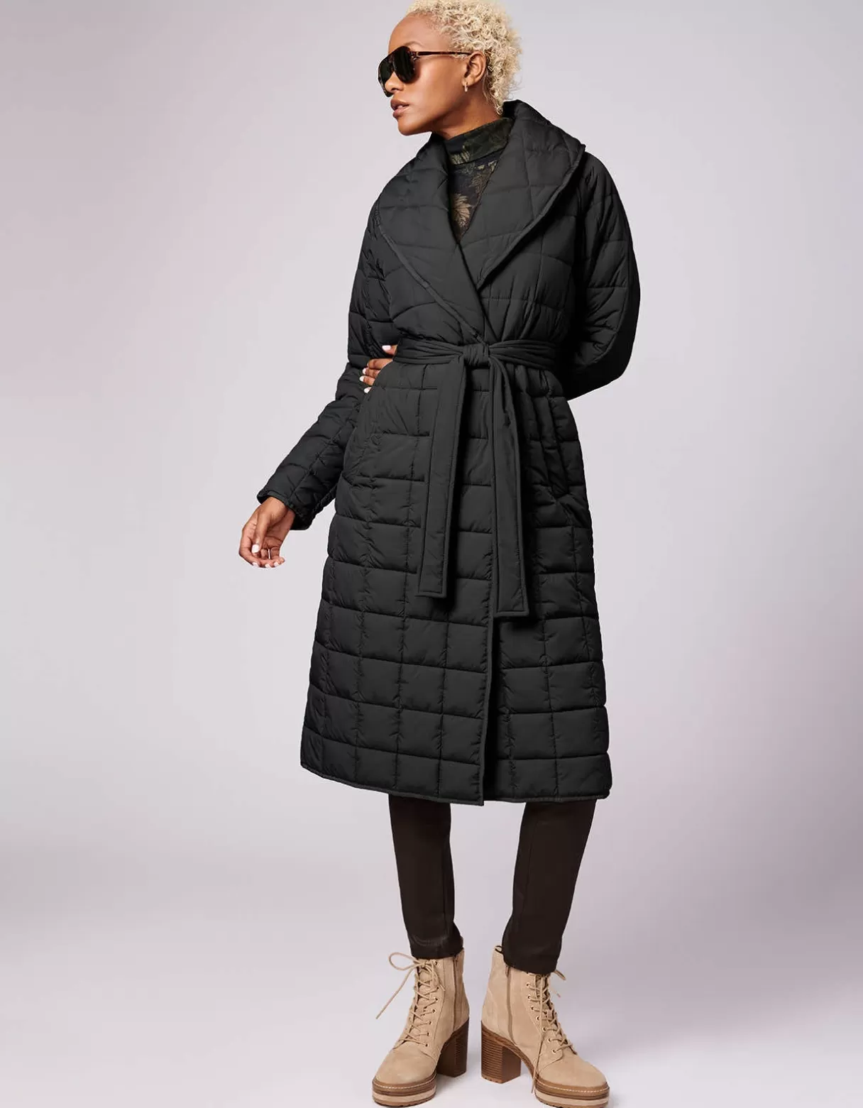 Women Bernardo Fashions Long Coats>Charleston Long Puffer Coat