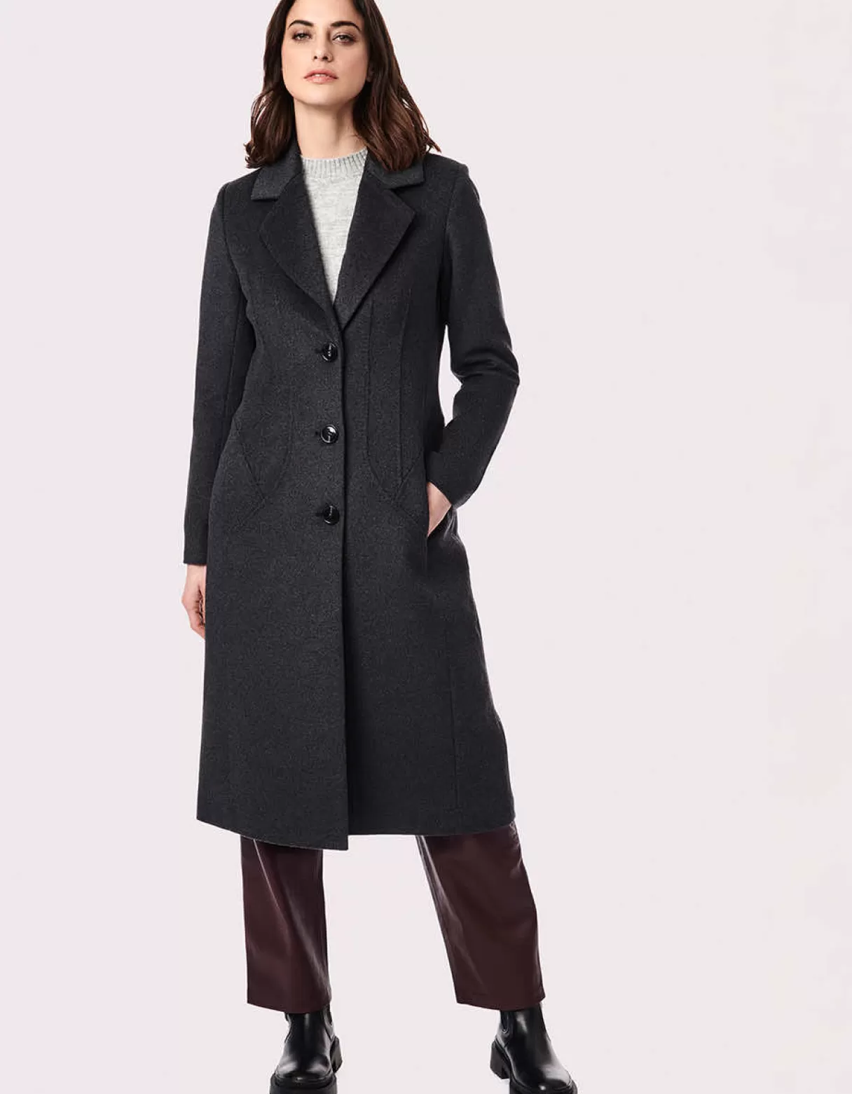 Women Bernardo Fashions Wool>City Chic Long Wool Coat