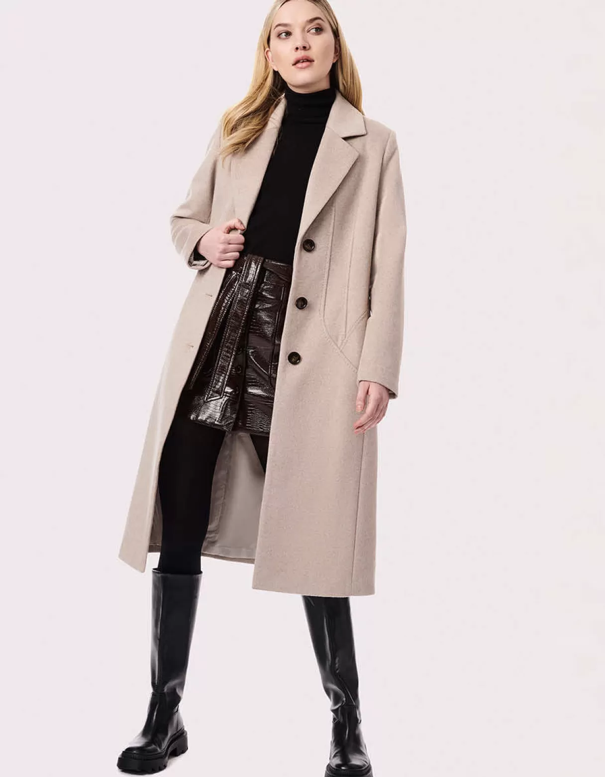 Women Bernardo Fashions Wool>City Chic Long Wool Coat