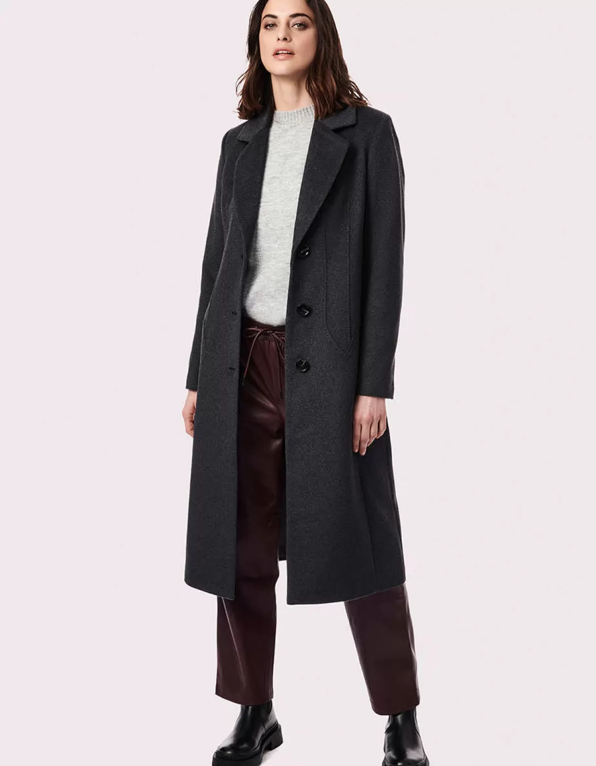 Women Bernardo Fashions Wool>City Chic Long Wool Coat