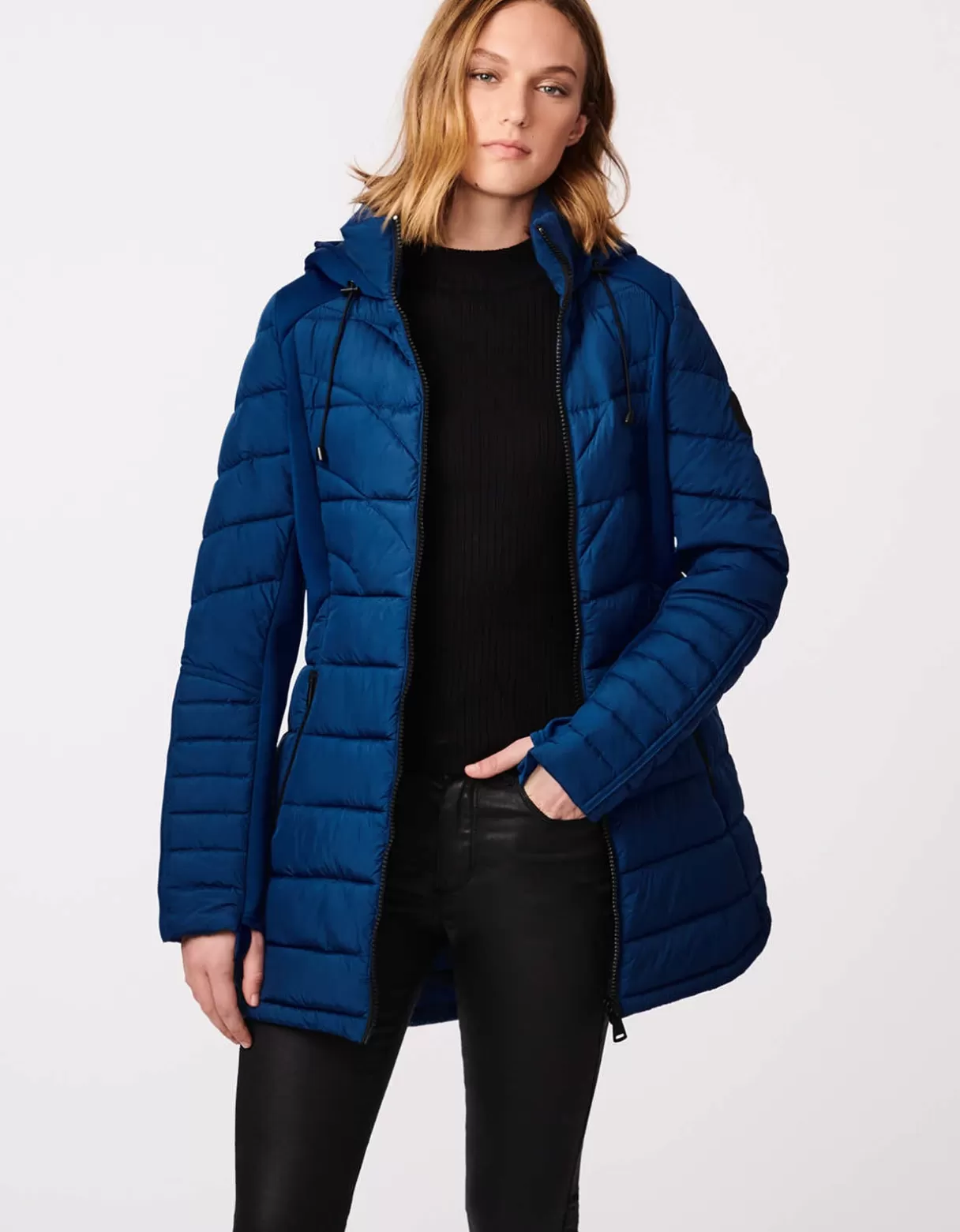 Women Bernardo Fashions Performance>City Hybrid Puffer Coat