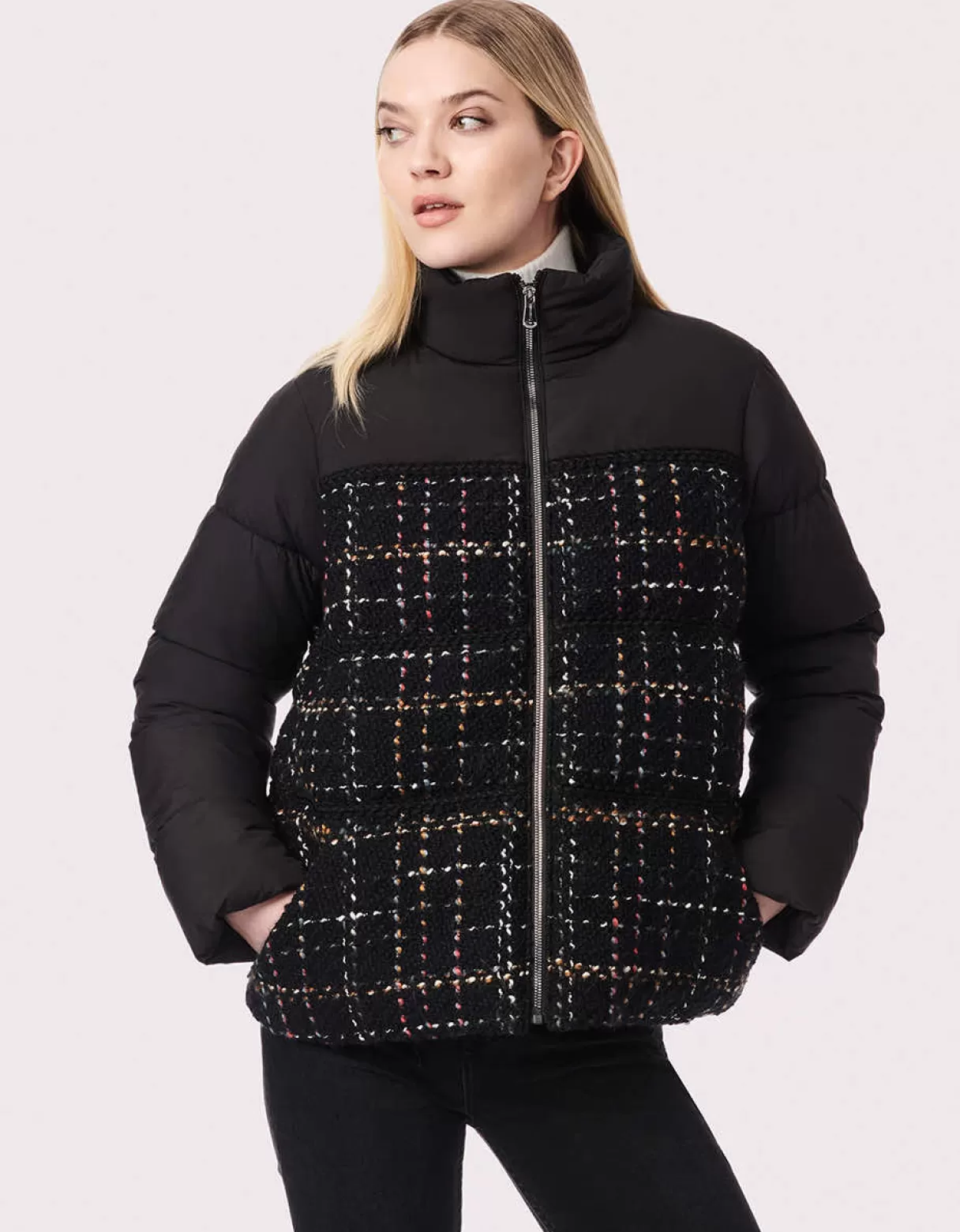 Women Bernardo Fashions Jackets>Country Combo Puffer Jacket