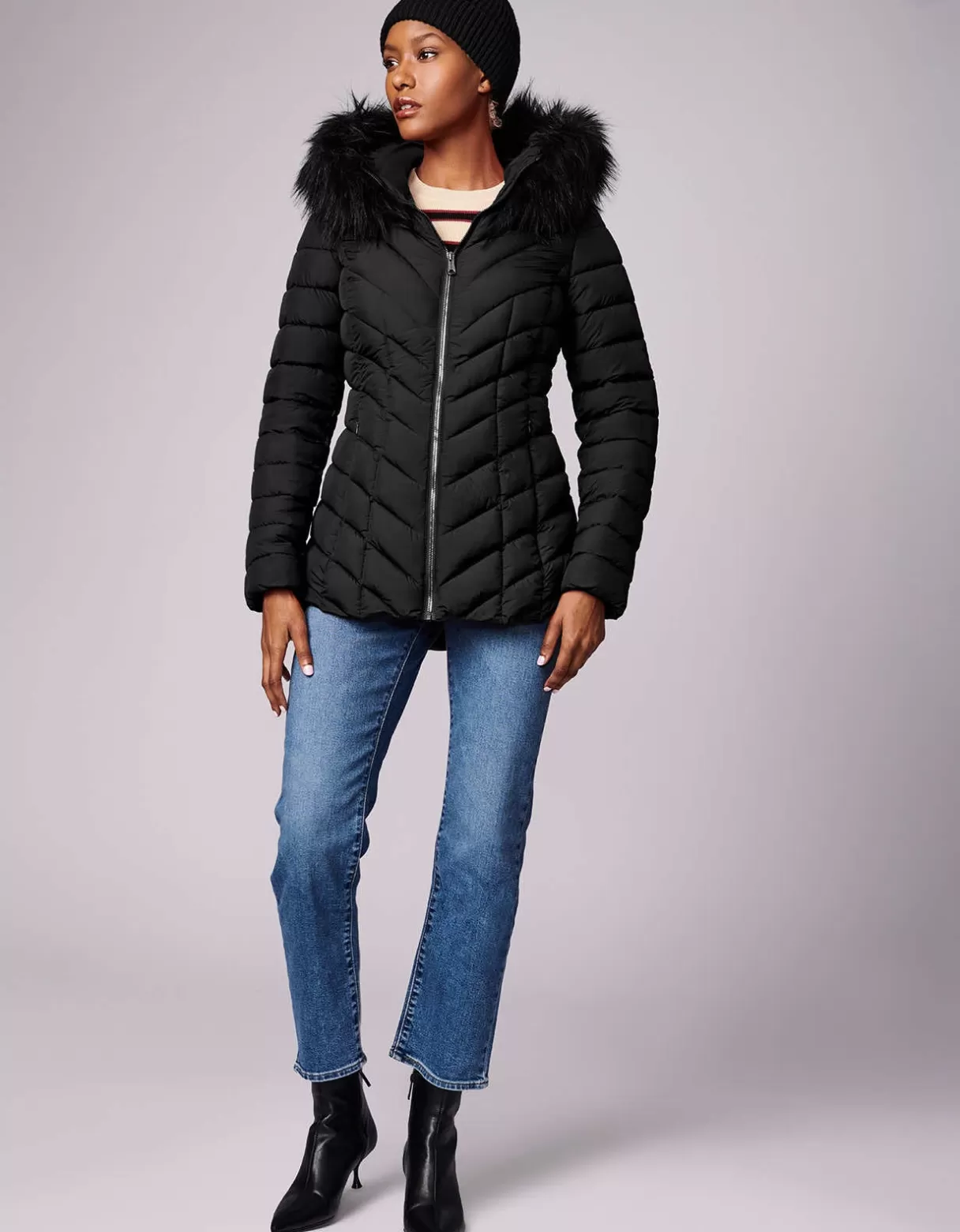 Women Bernardo Fashions Walkers>Denali Versatile Vegan Fur Puffer Jacket