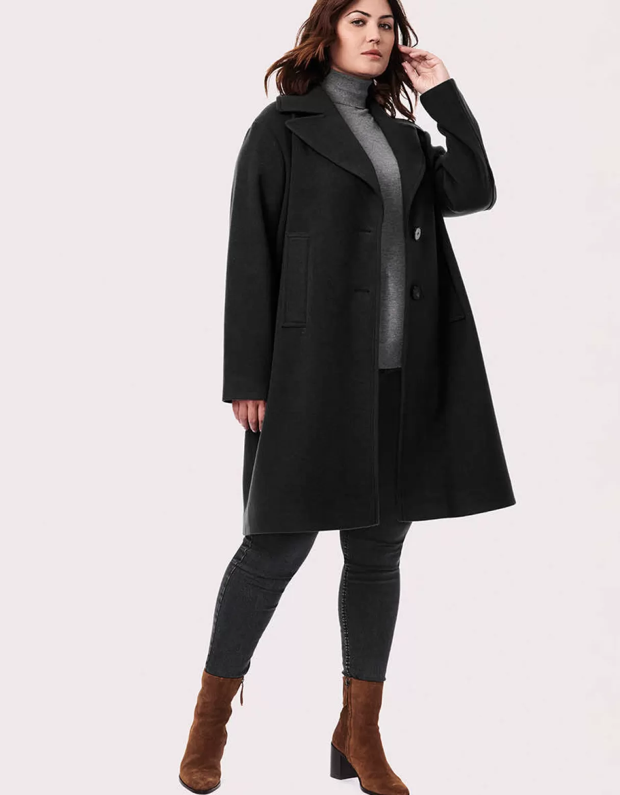 Women Bernardo Fashions Wool>Desk To Dinner Wool Coat - Curve