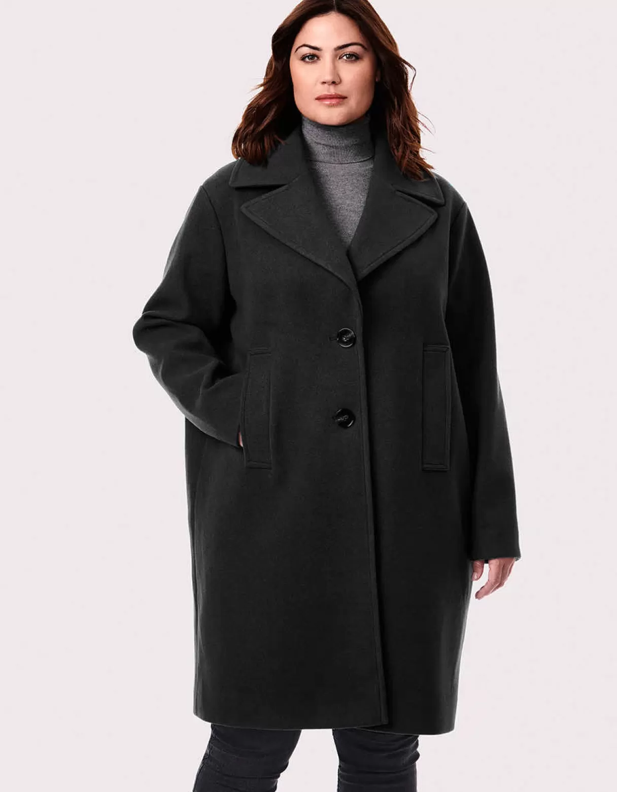 Women Bernardo Fashions Wool>Desk To Dinner Wool Coat - Curve