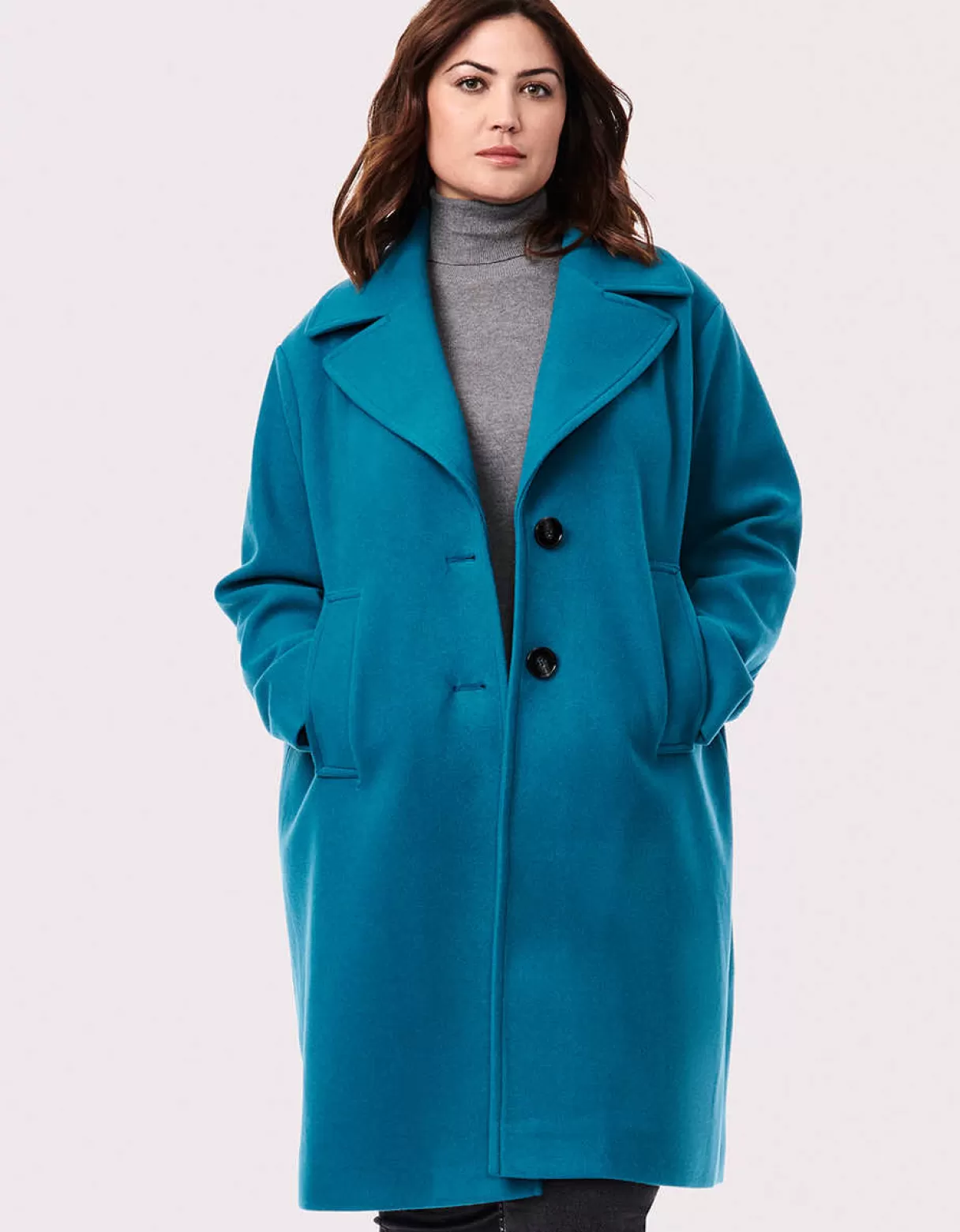 Women Bernardo Fashions Wool>Desk To Dinner Wool Coat - Curve