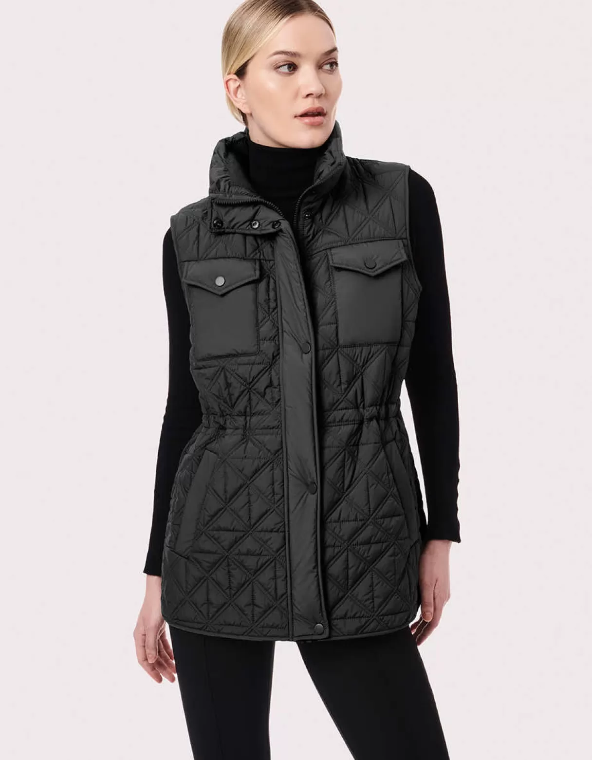 Women Bernardo Fashions Vests>Glamp Utility Puffer Vest