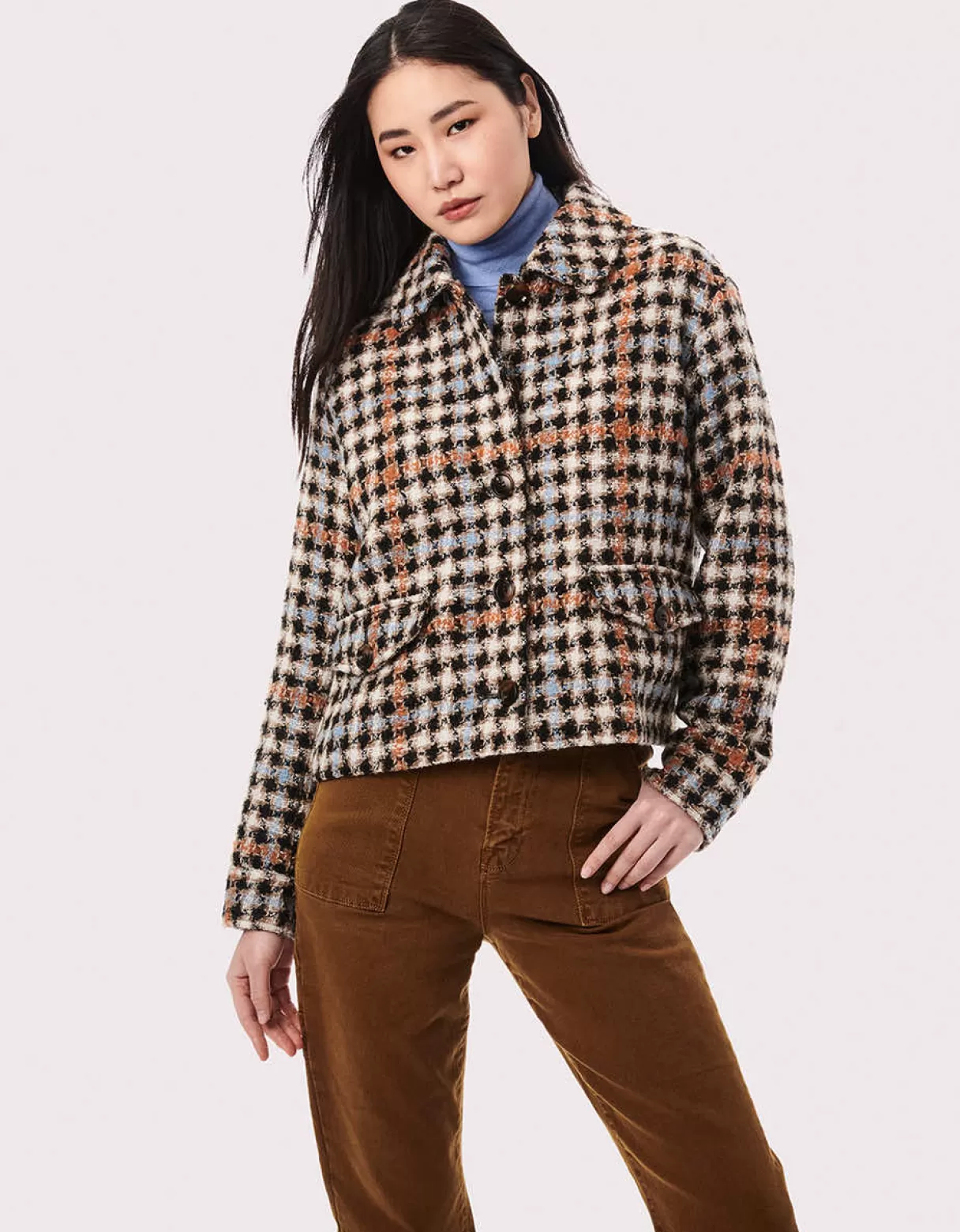 Women Bernardo Fashions Wool>Hayden Houndstooth Wool Jacket