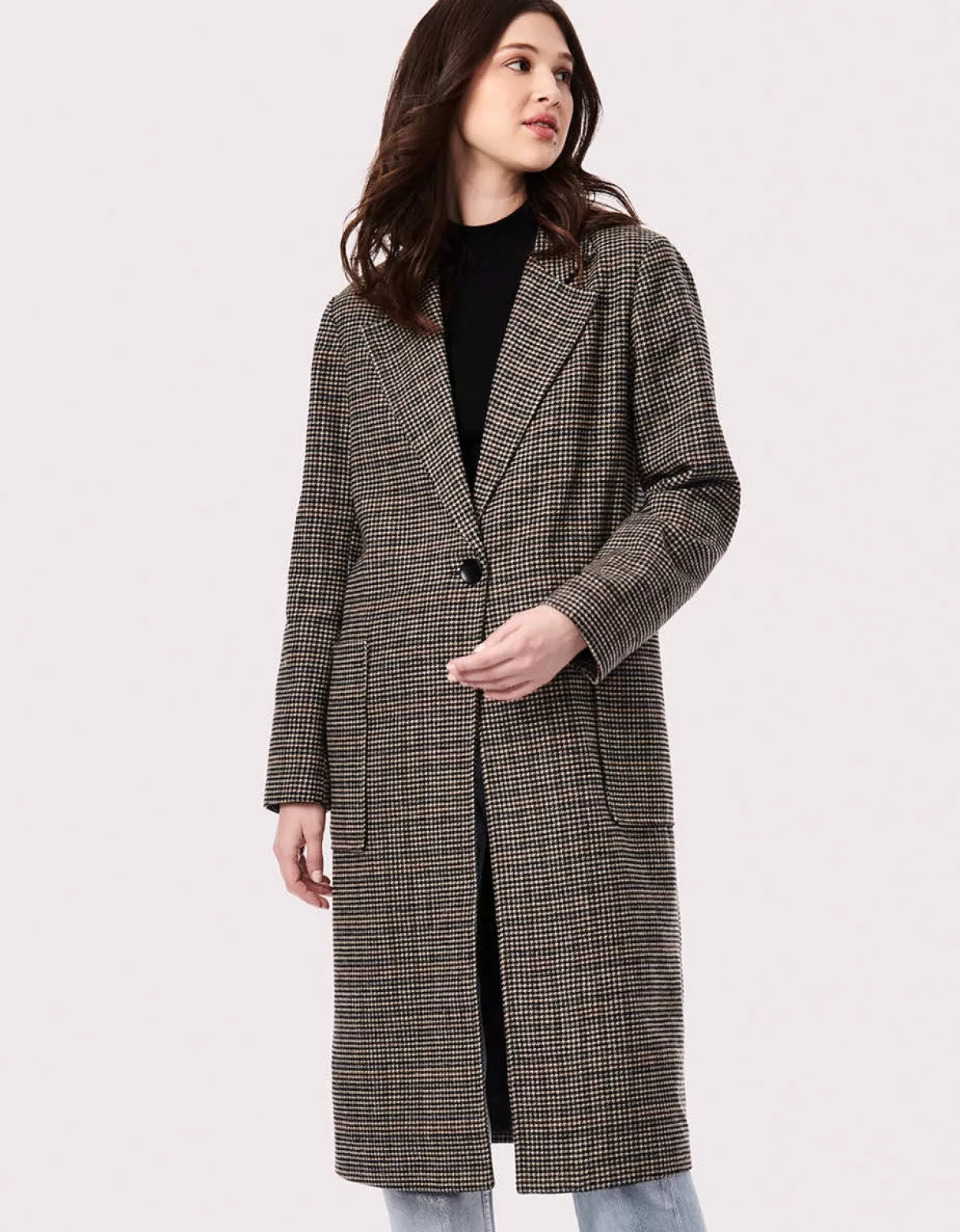 Women Bernardo Fashions Wool>Jackson Houndstooth Wool Coat