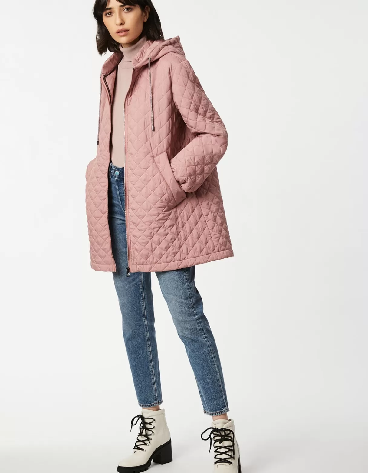 Women Bernardo Fashions Walkers>Lite Quilted Coat