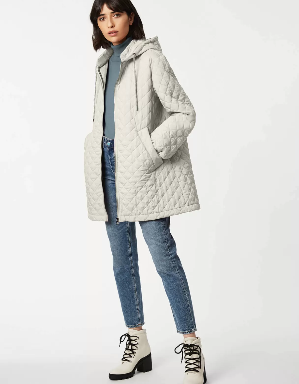 Women Bernardo Fashions Walkers>Lite Quilted Coat