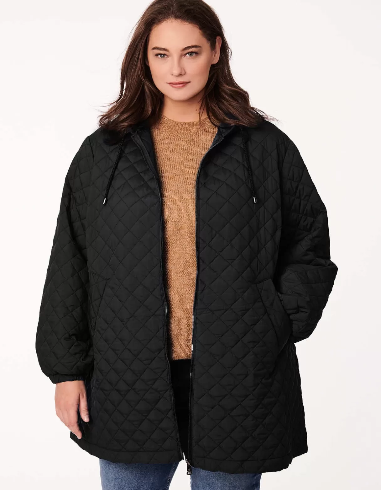 Women Bernardo Fashions Walkers>Lite Quilted Coat - Curve