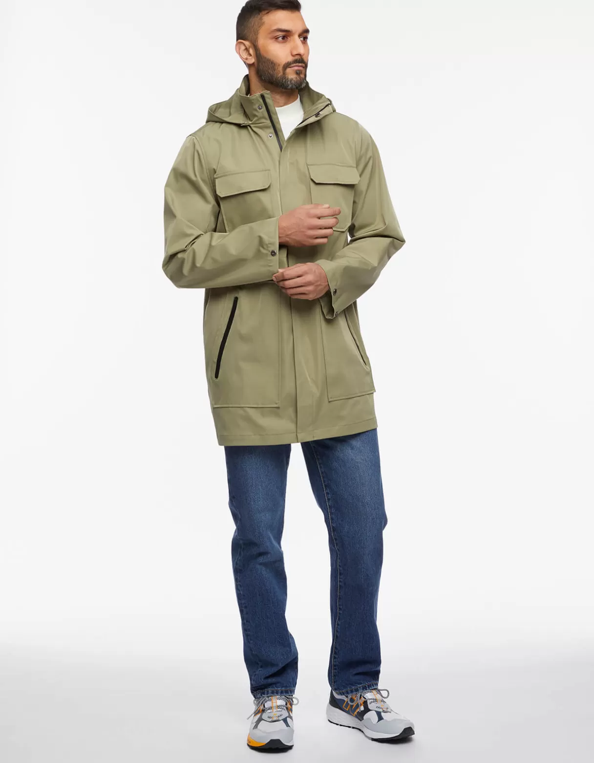 Men Bernardo Fashions Men>Men'S Getaway Removable Hood Rain Jacket