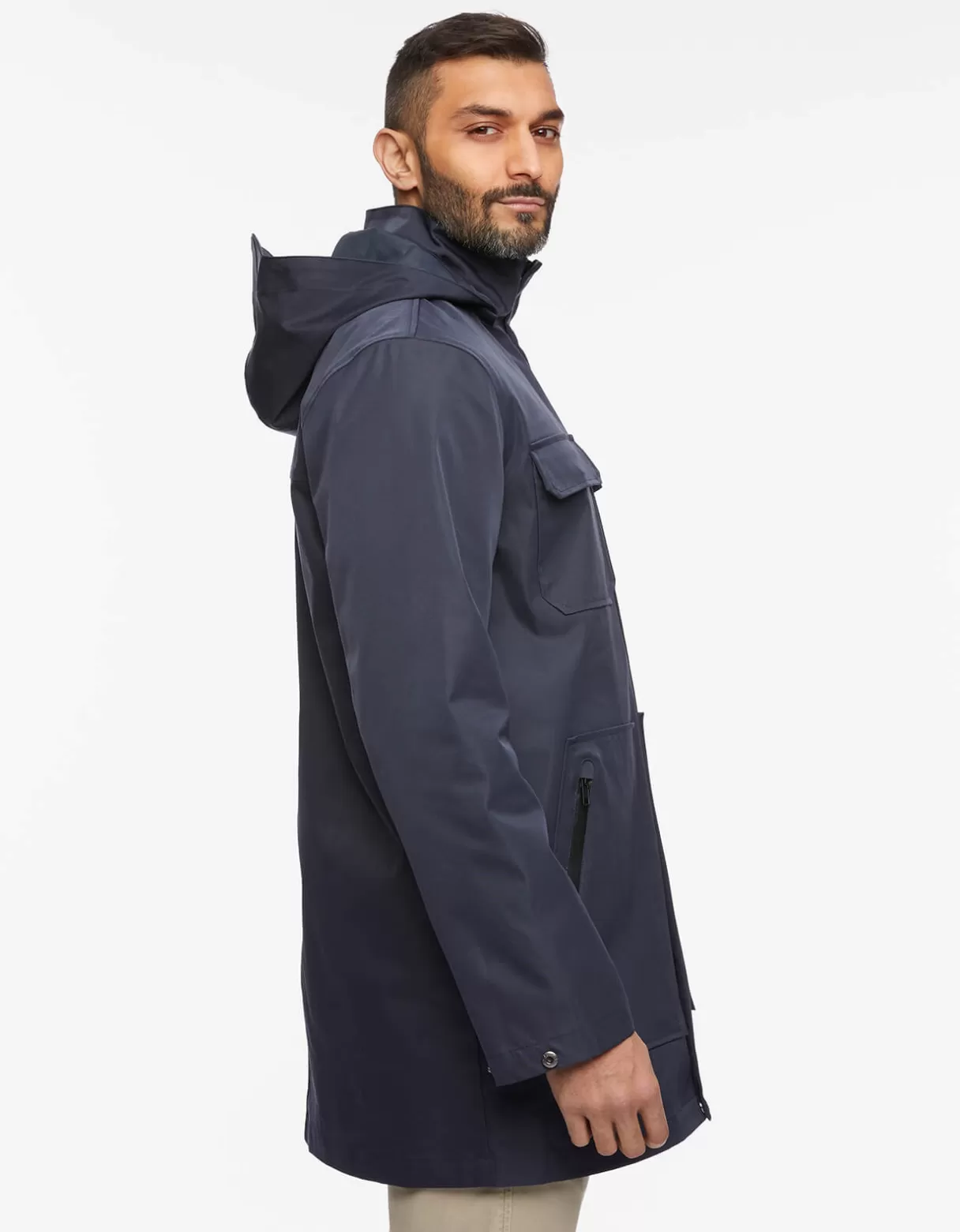 Men Bernardo Fashions Men>Men'S Getaway Removable Hood Rain Jacket