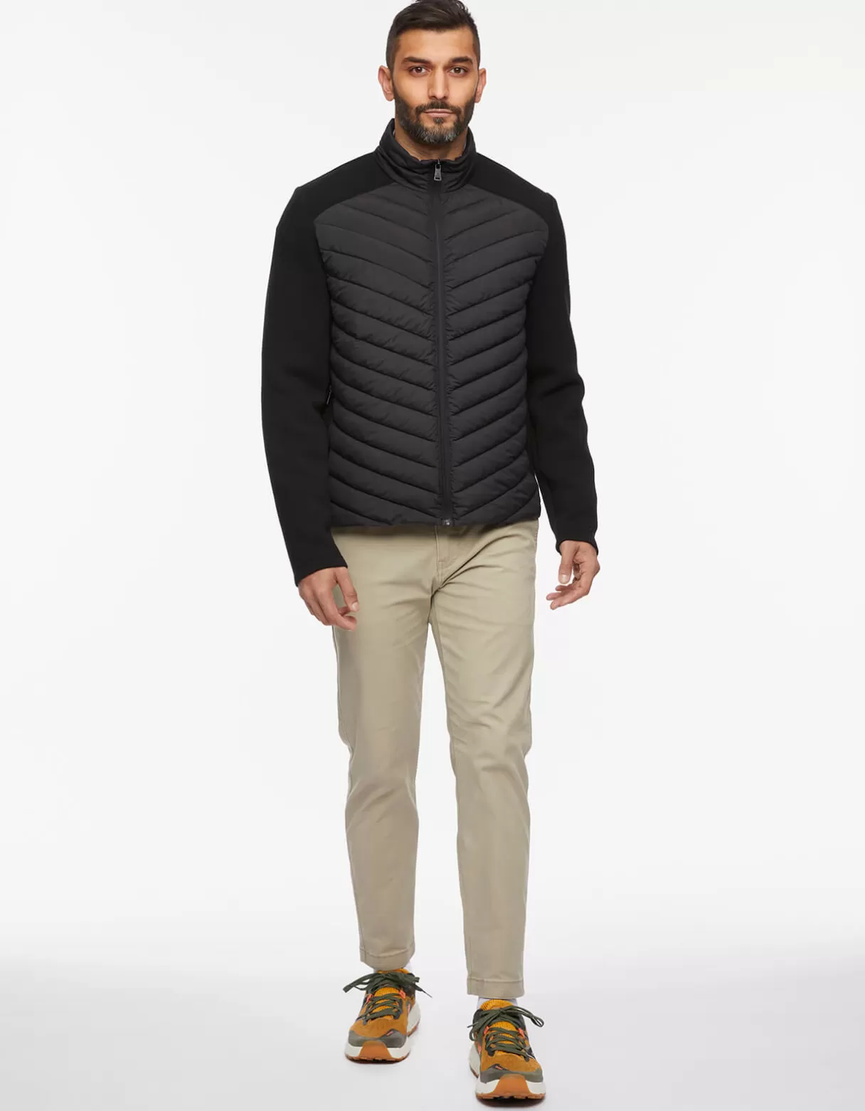 Men Bernardo Fashions Men>Men'S Modern Neoprene Puffer Jacket