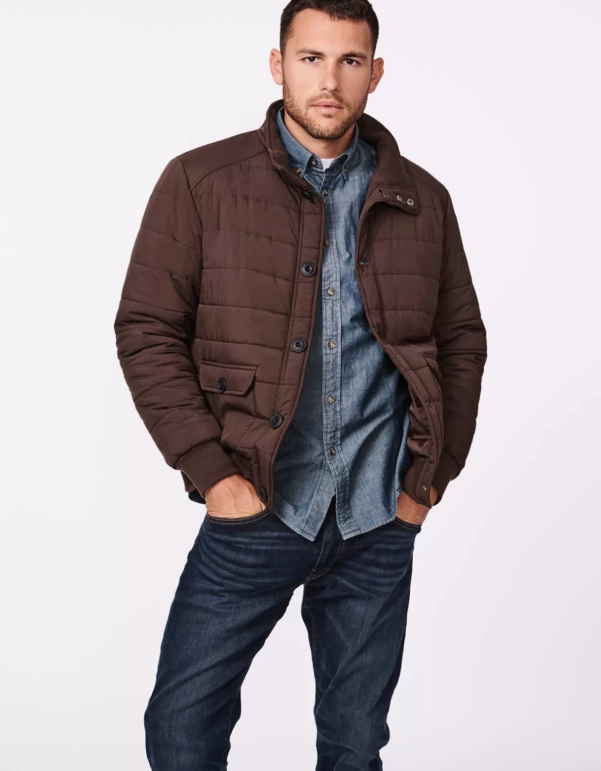 Men Bernardo Fashions Men>Men'S Tunnel Funnel Puffer Jacket