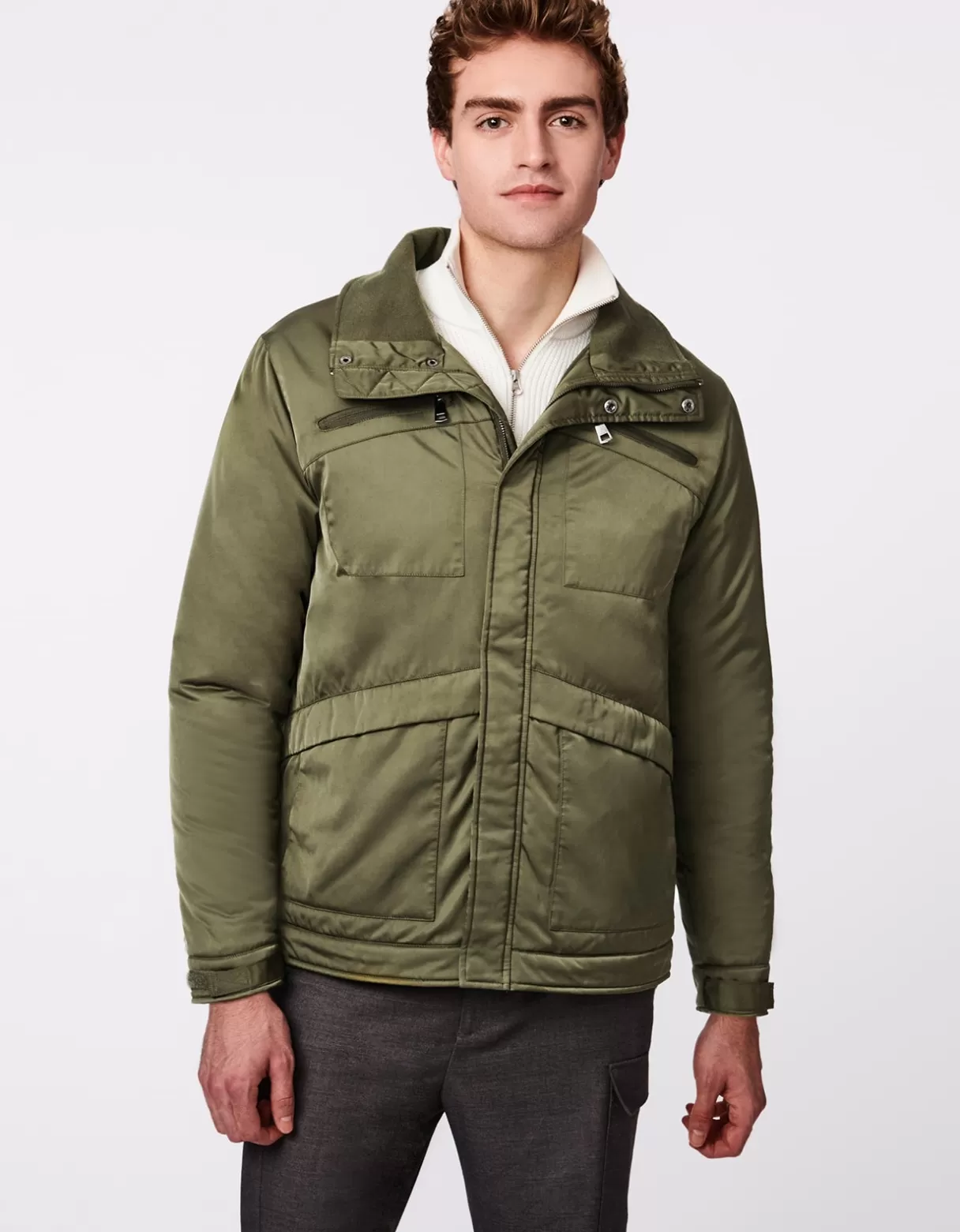 Men Bernardo Fashions Men>Men'S Utility Shine Active Puffer Jacket