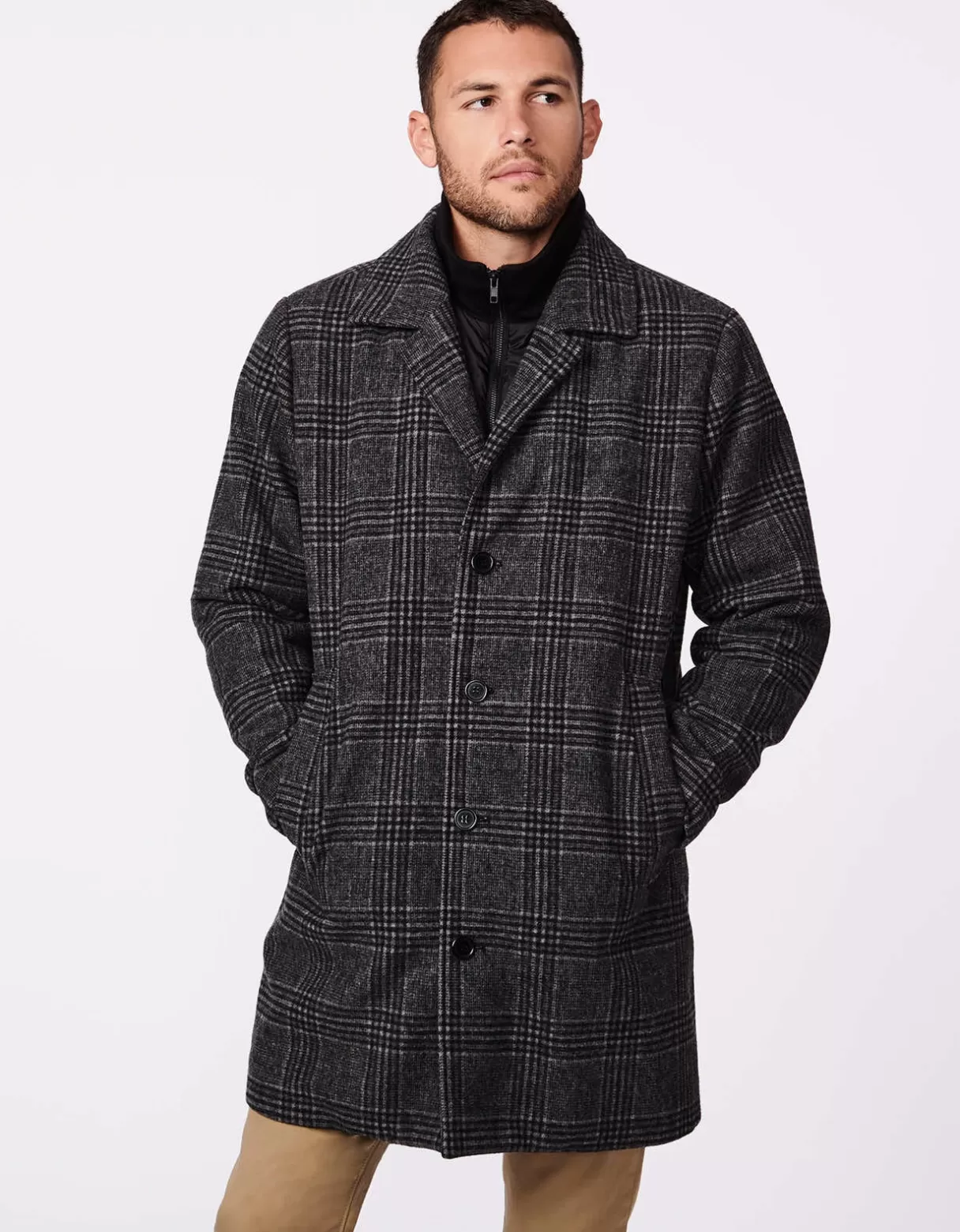 Men Bernardo Fashions Men>Men'S Versatile Valley Wool Coat