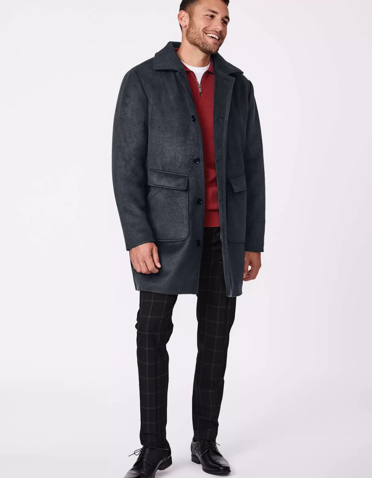 Men Bernardo Fashions Men>Men'S Work-To-Weekend Wool Coat