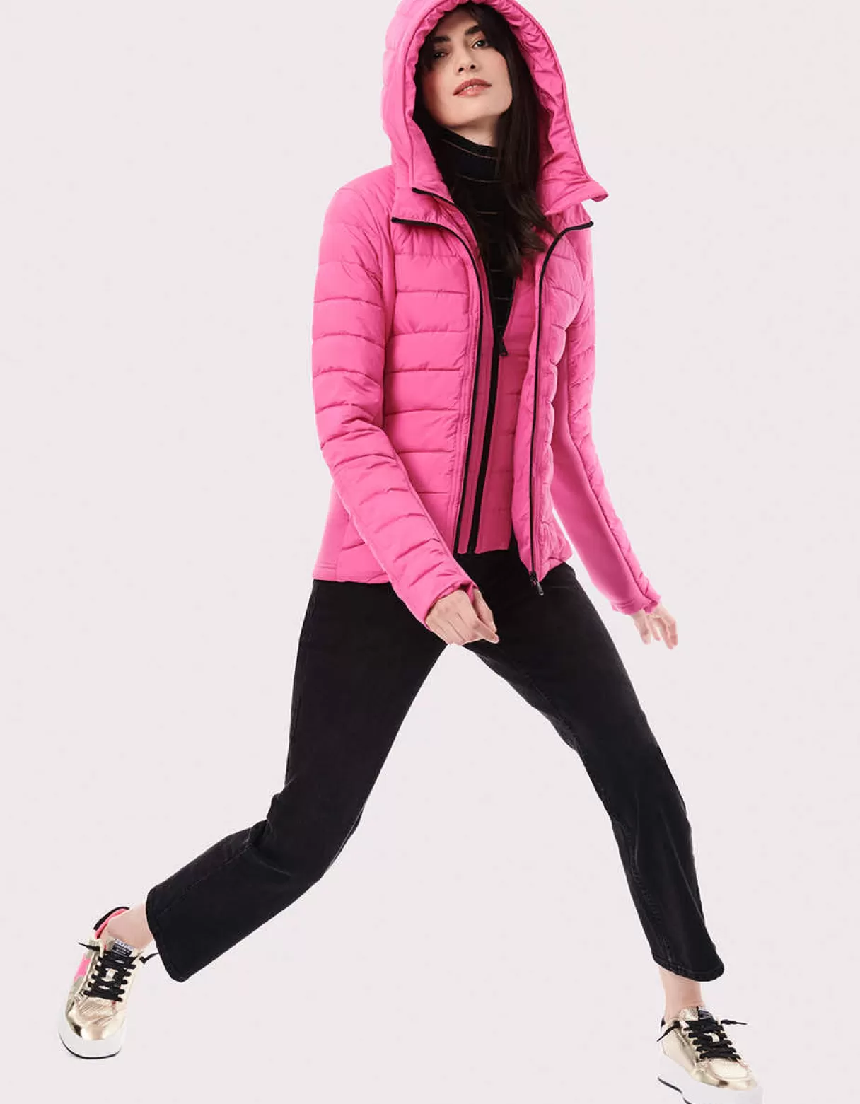 Women Bernardo Fashions Jackets>Neo Active Double Up Hooded Puffer