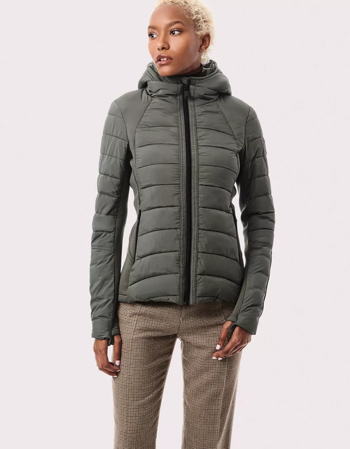 Women Bernardo Fashions Performance>Neo Active Double Up Hooded Puffer