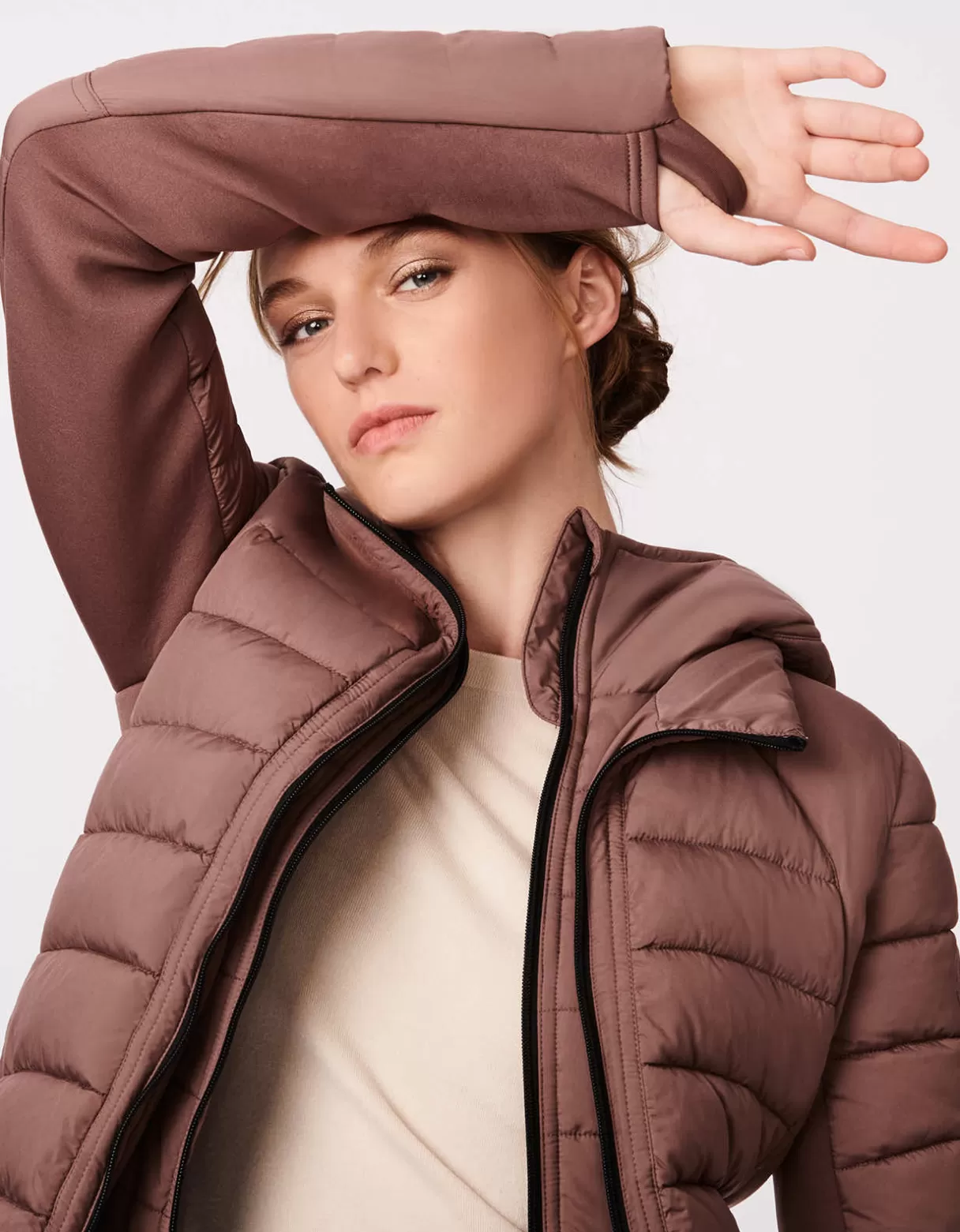 Women Bernardo Fashions Jackets>Neo Active Double Up Hooded Puffer