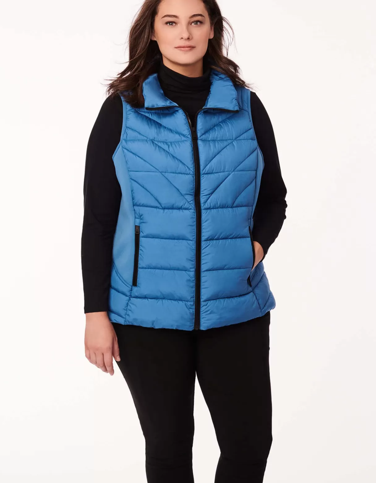 Women Bernardo Fashions Vests>Neo Active Sport Puffer Vest - Curve