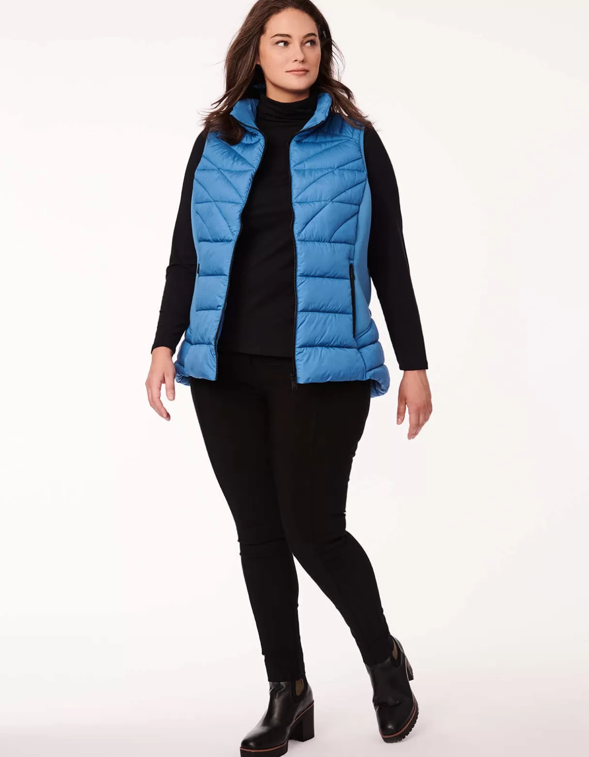 Women Bernardo Fashions Vests>Neo Active Sport Puffer Vest - Curve