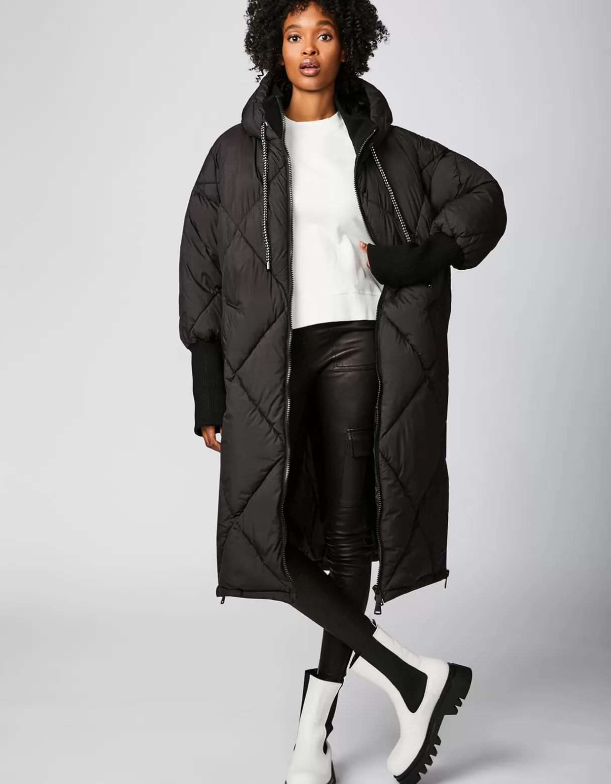 Women Bernardo Fashions Heavy Winter Coats>Oversized Sleeping Bag Coat