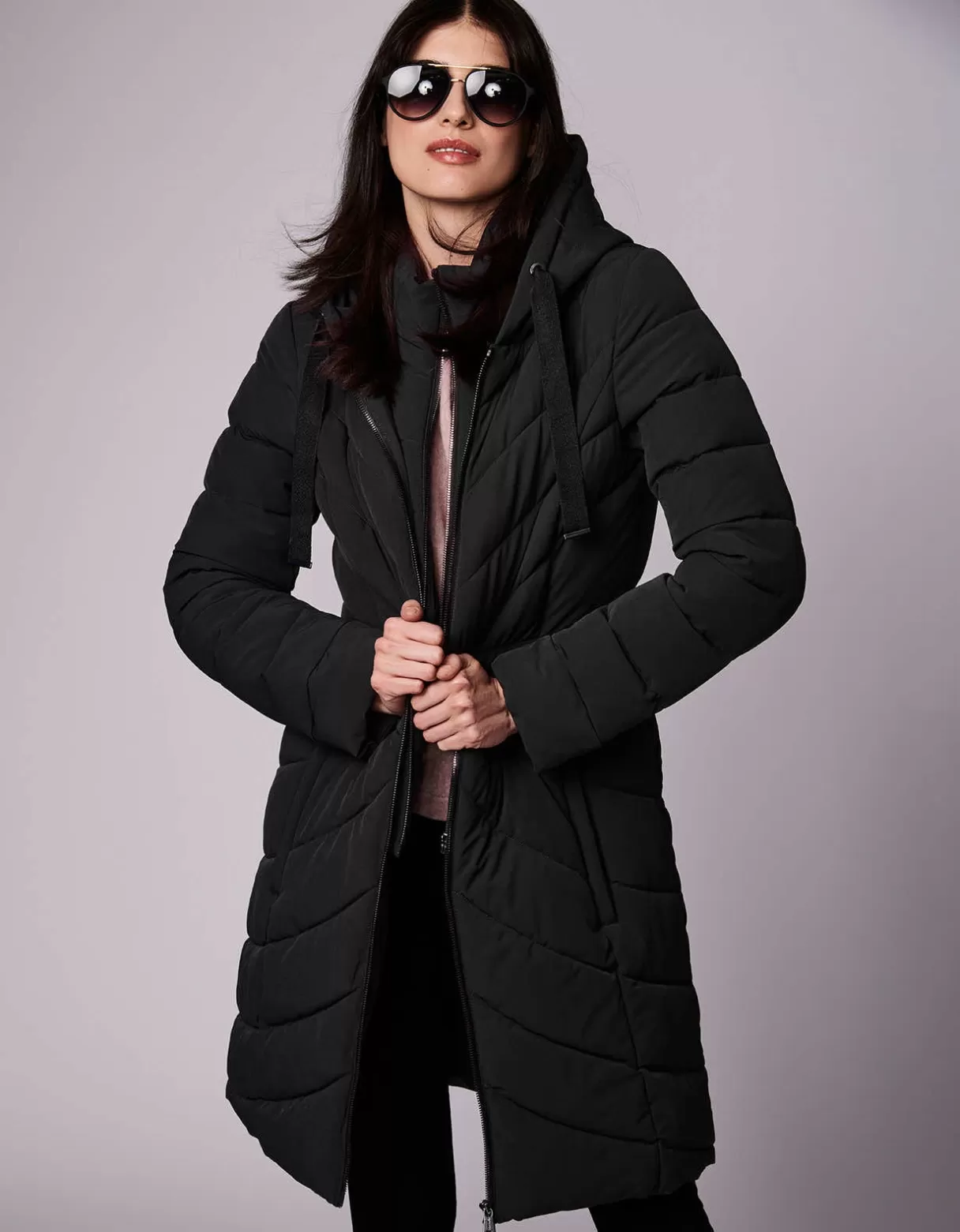 Women Bernardo Fashions Walkers>Removable Bib Puffer Jacket