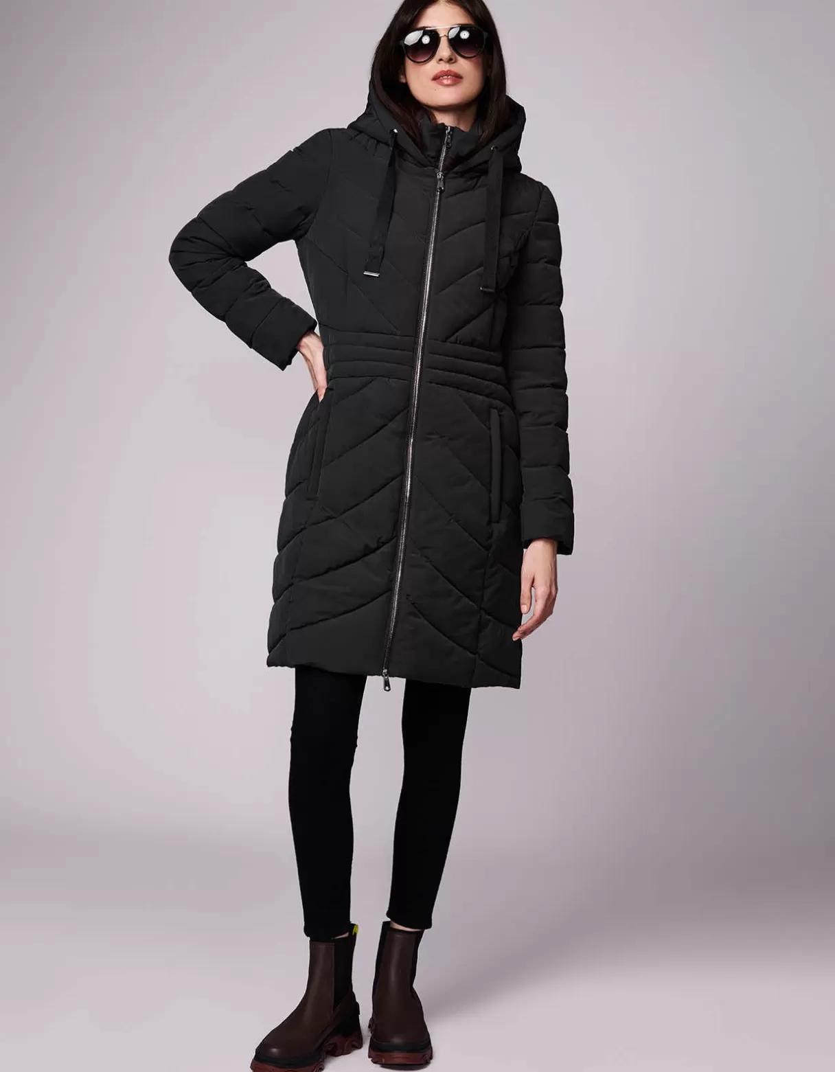 Women Bernardo Fashions Walkers>Removable Bib Puffer Jacket