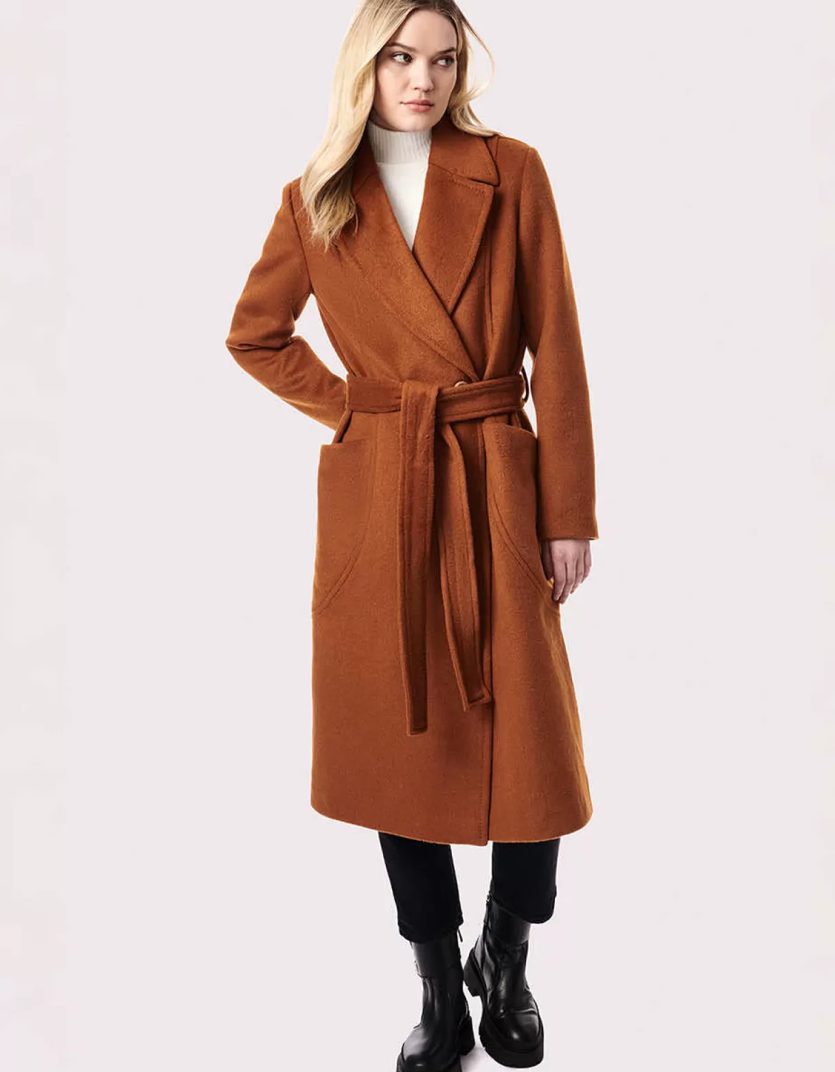 Women Bernardo Fashions Wool>Soho Belted Wool Coat