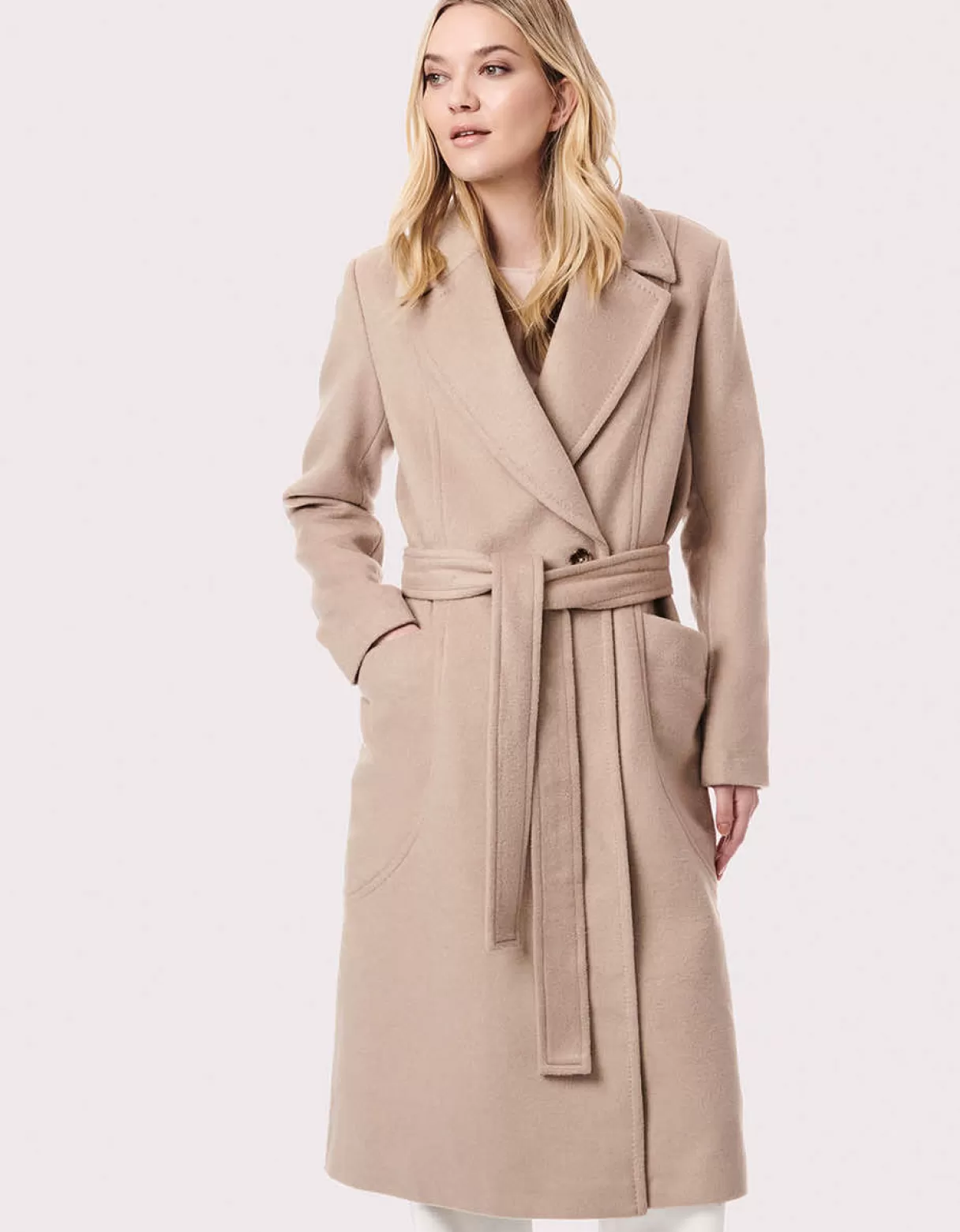 Women Bernardo Fashions Wool>Soho Belted Wool Coat