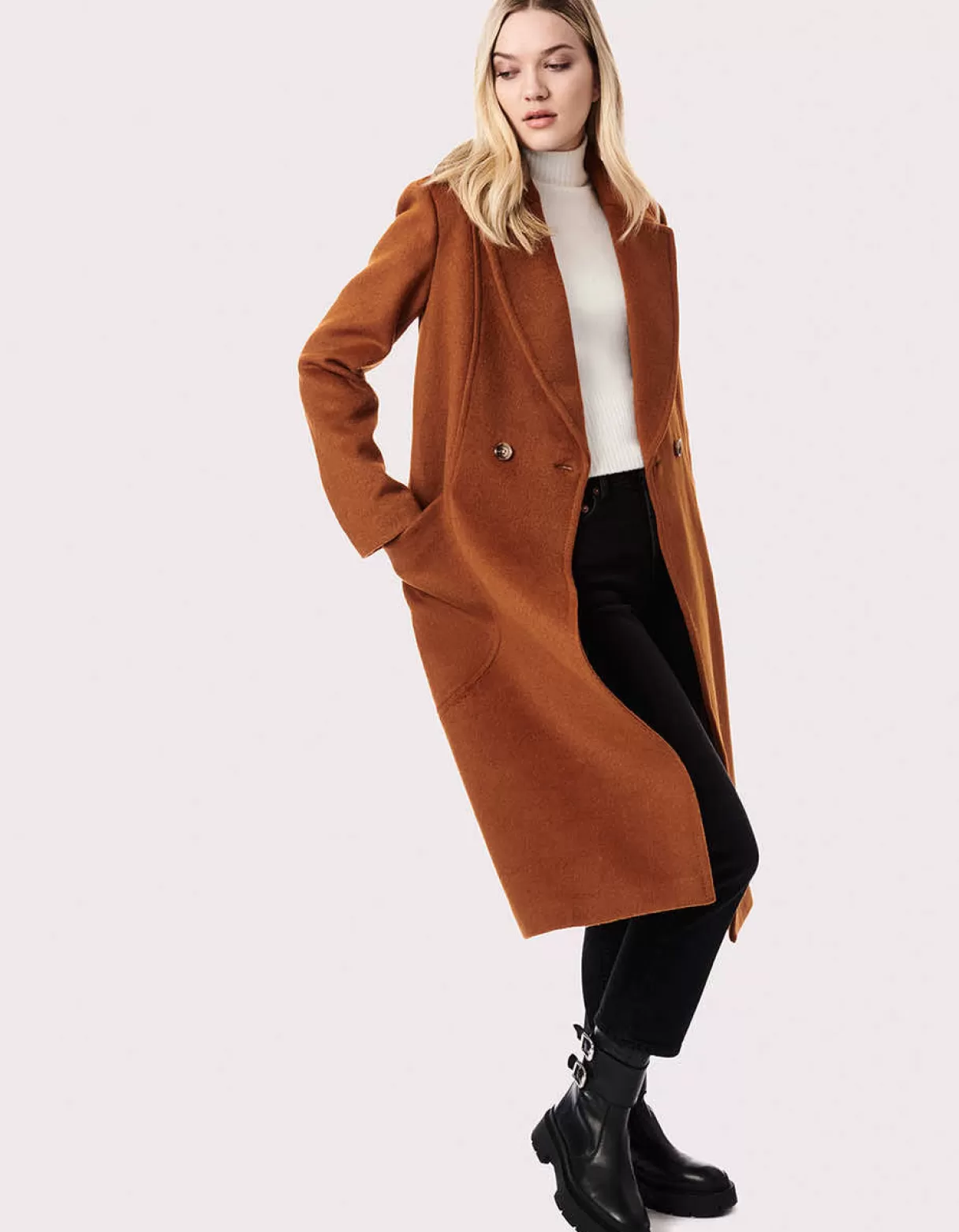 Women Bernardo Fashions Wool>Soho Belted Wool Coat