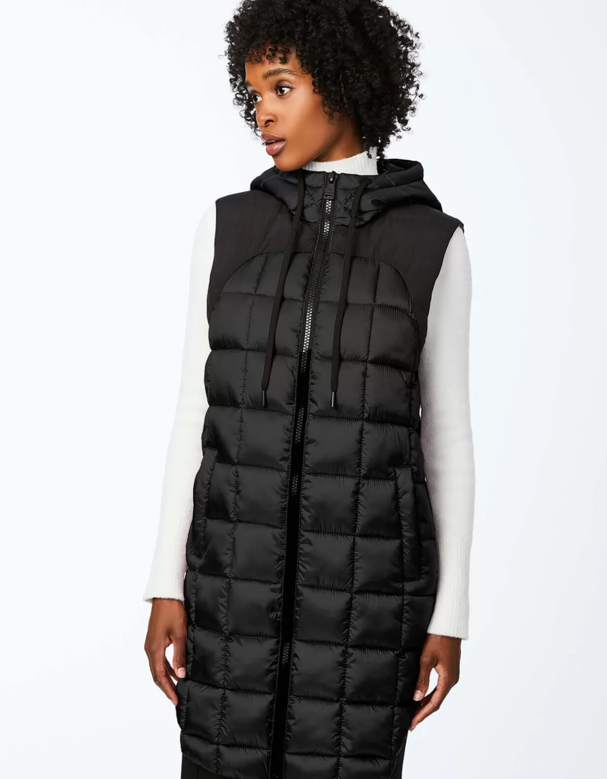 Women Bernardo Fashions Vests>Square Hooded Puffer Vest