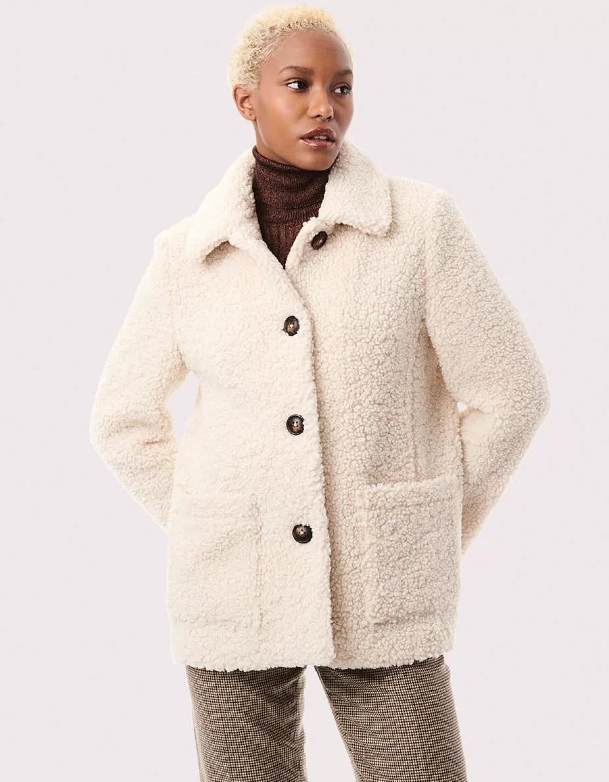 Women Bernardo Fashions Vegan Fur>Teddy Vegan Fur Jacket